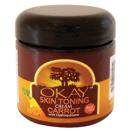 Okay Skin Toning Carrot Jar Cream 4oz/118ml OKAY