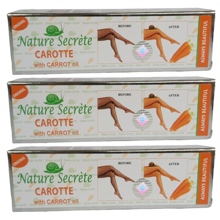 Nature Secret Carrot Oil Cream 50g Tube Brand New (Pack of 3) Nature secret