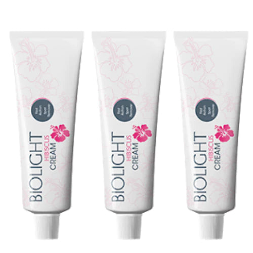 BIOLIGHT HIBISCUS FLOWER LIGHTENING CREAM TUBE 30G (3 PACK) BIOLIGHT