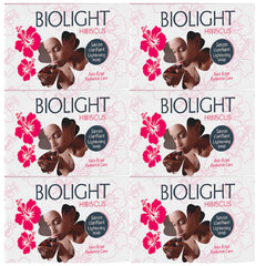 BIOLIGHT HIBISCUS FLOWER LIGHTENING SOAP 180G (PACK OF 6) BIOLIGHT