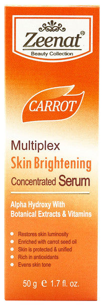 Zeenat Carrot Multiplex Skin Brightening Concetrated Serum 1.7 oz / 50g ZEENAT