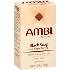 Ambi Black Soap with Shea Butter 3.5 oz AMBI