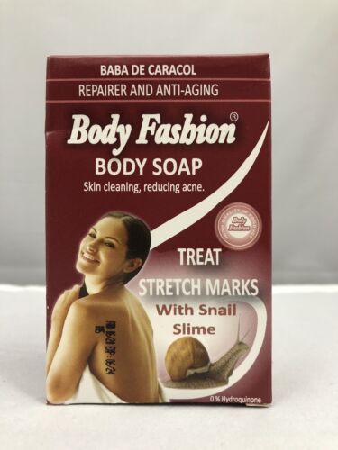 Body Fashion BODY SOAP TREAT STRETCH MARKS with Snail Slime 8.6 oz / 260 gr BODY FASHION