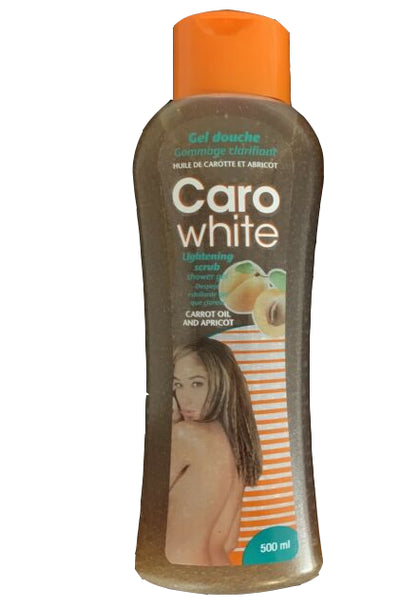 Caro White Lightening Scrub Body Wash Carrot Oil And Apricot 500 ml Caro white