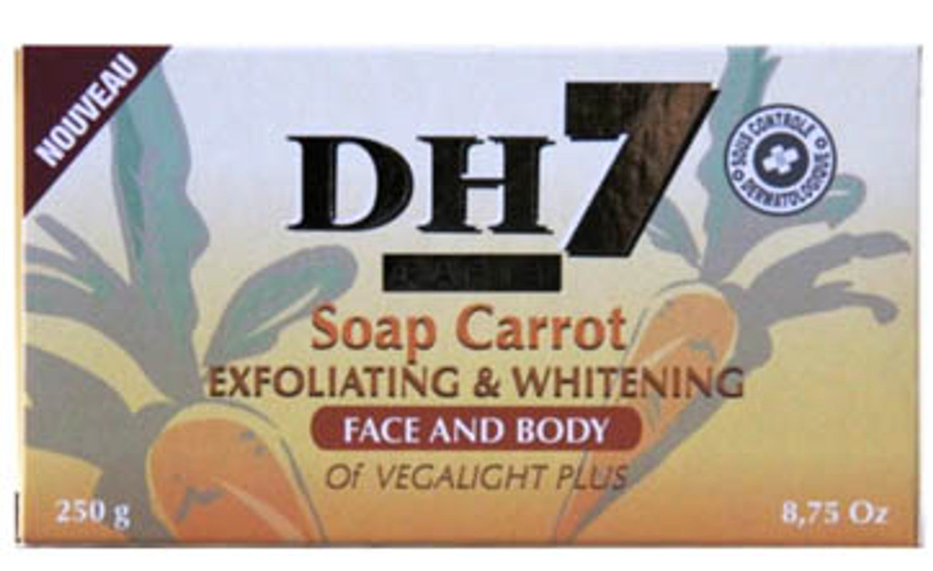 DH7 Carrot Exfoliating Soap 8.75 oz Dh7