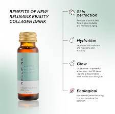 NEW! Relumins Beauty Collagen Drink- Rejuvenates Skin, Hair and Nails, Anti- aging, Immune Boosting, Skin Brightening Formula - Apple Flavor RELUMINS