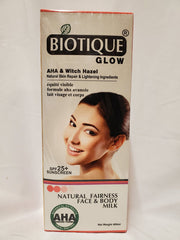 BIOTIQUE GLOW NATURAL FAIRNESS FACE &BODY CREAM RoyalGlow Organics