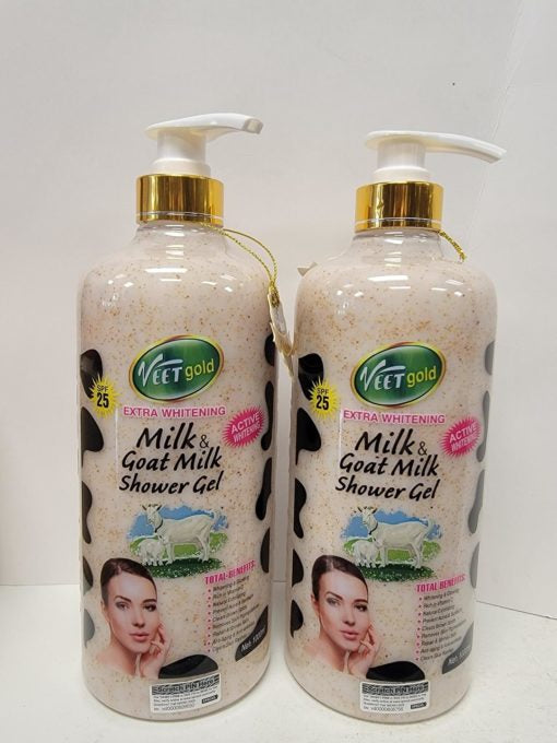 Veetgold milk& goat milk shower gel 1000ml VEETGOLD