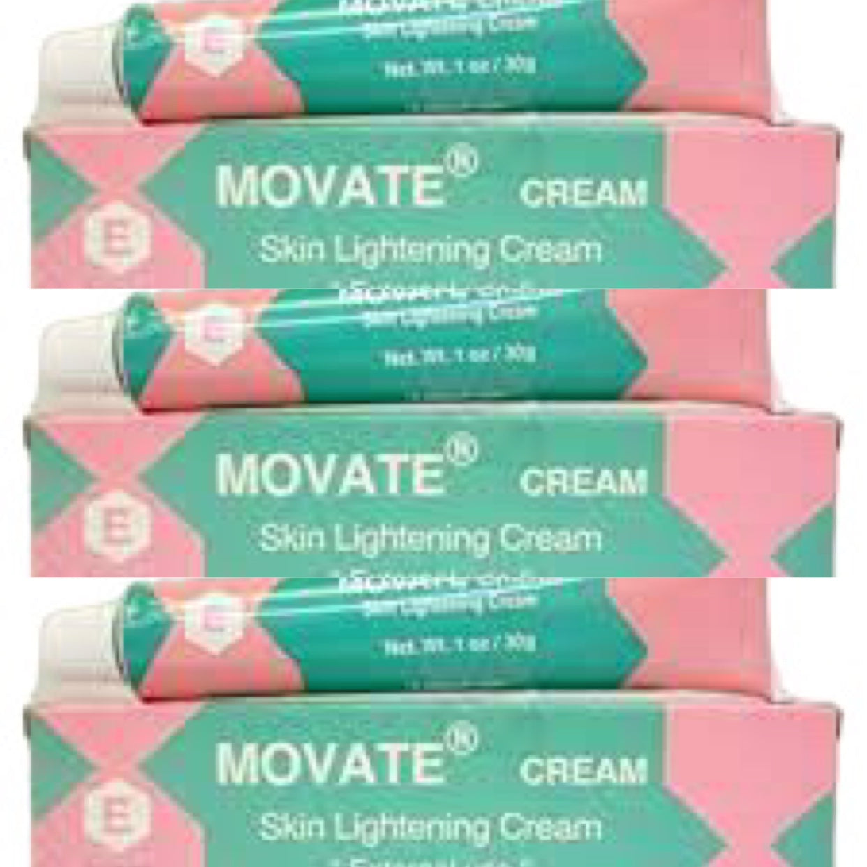 MOVATE  Movate Lightening Cream 30g Tube (3 Pack) movate