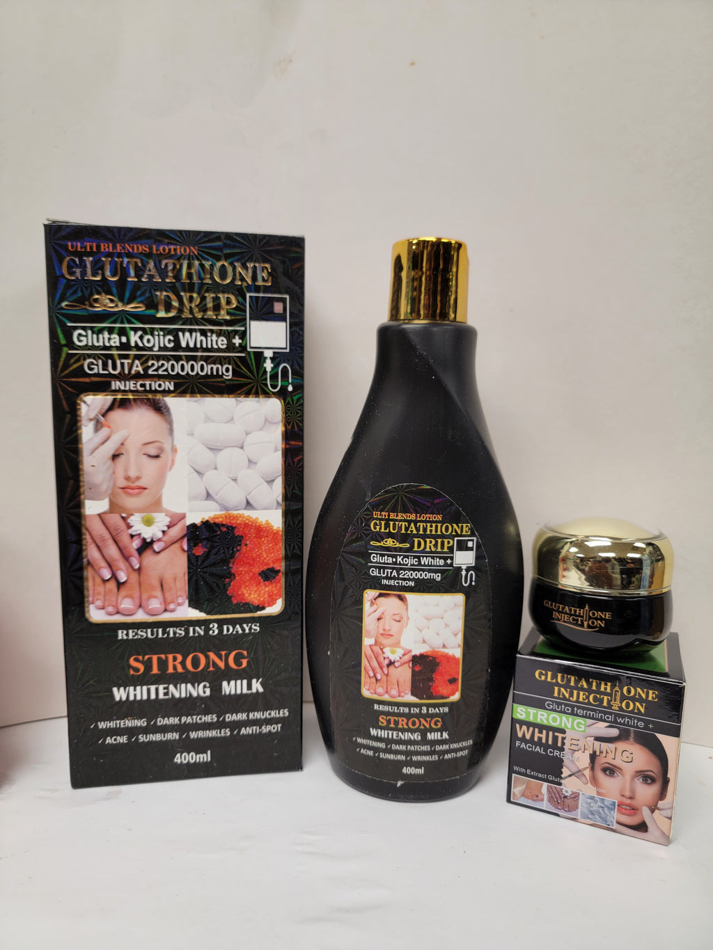 Glutathione Drip whitening Body Milk & face cream Glutathione Drip