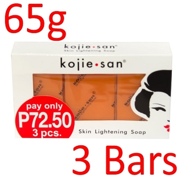 Kojiesan #672 Skin Lightening SOAP (White box 3Pcs x 65g / Pack) 6.90oz / 195g Kojie San