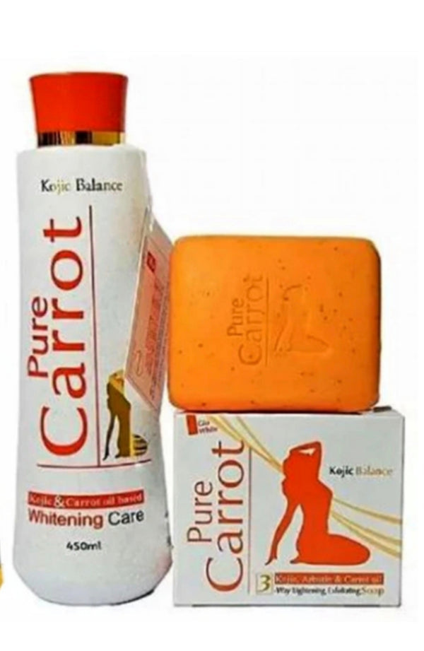 PURE CARROT WHITENING CARE LOTION + SOAP PURE CARROT GOLD