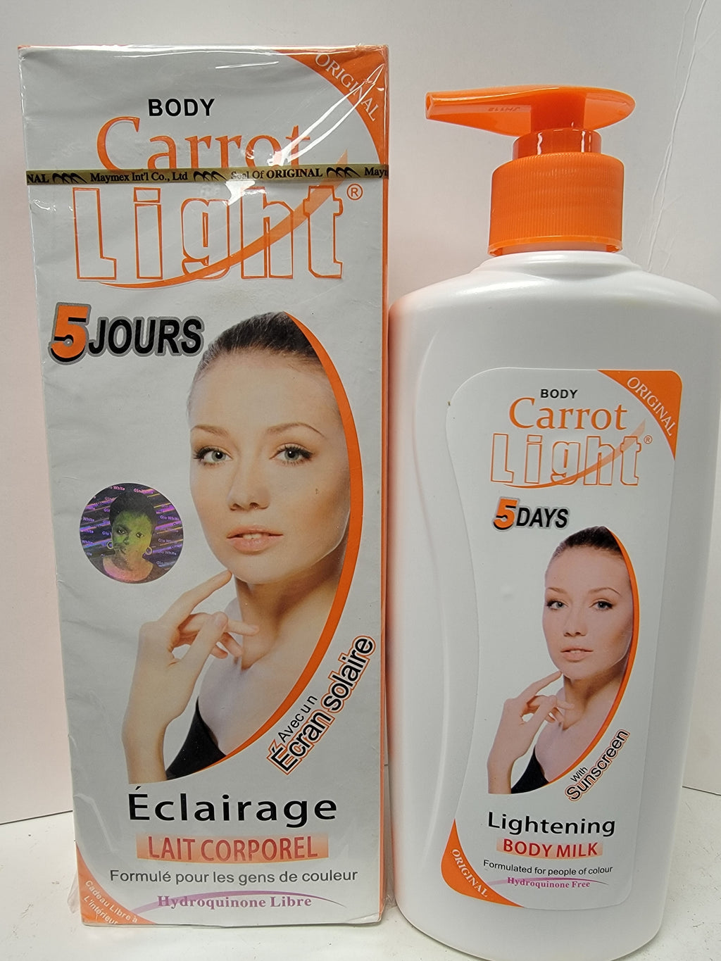 Body Carrot Lightening body milk 400ml PURE CARROT GOLD