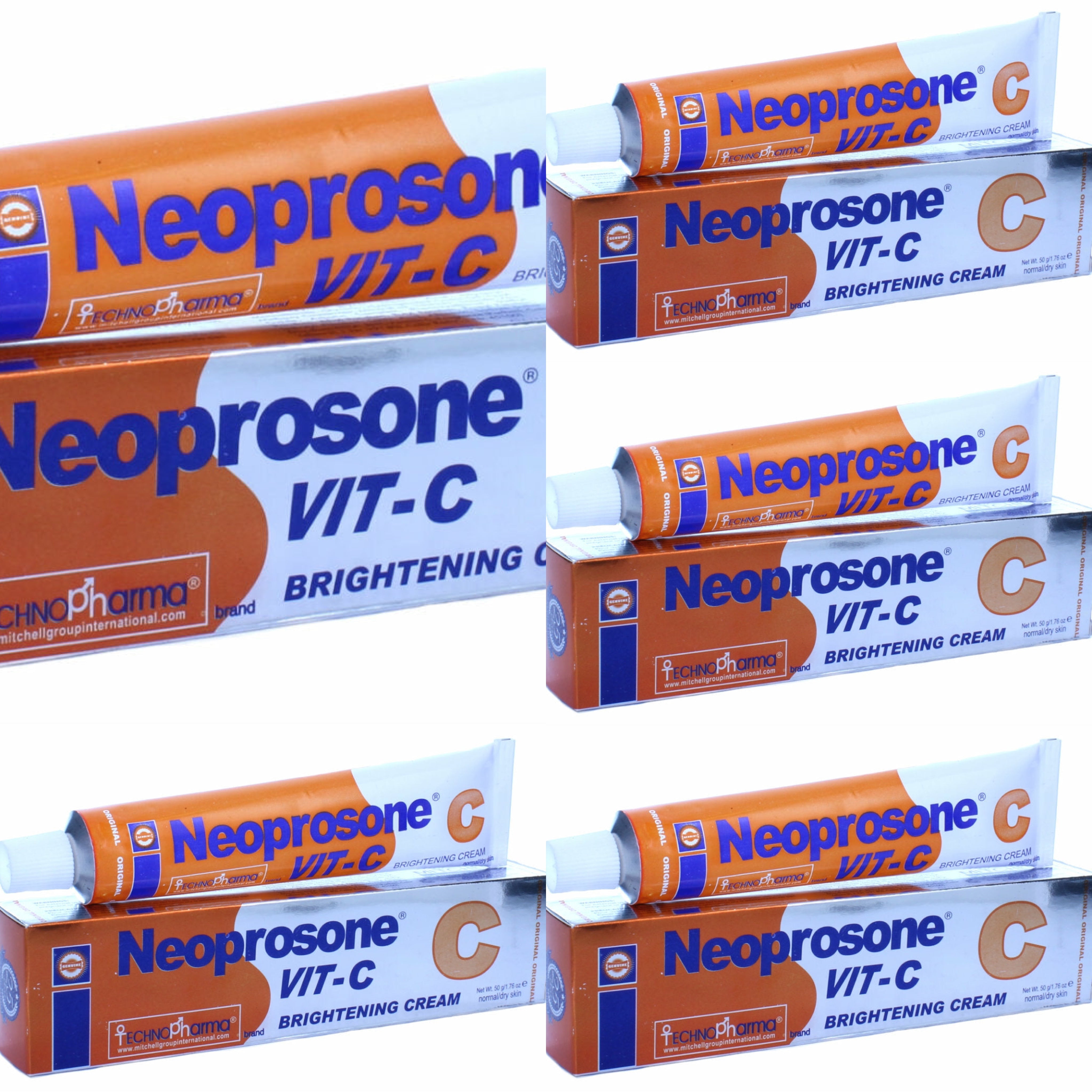 Neoprosone Vit C Tube Cream 1.76 oz / 50 g (5 PACK) ON SALE neoprosone