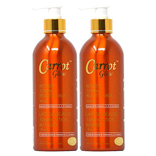 Carrot Glow Intense Toning Beauty Milk with Carrot Oil 16.8 oz / 500 ml x1 Carrot Glow