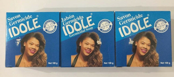 Idol (Blue) Germicidal Soap 3.5oz / 100g (6 PACK) Idole