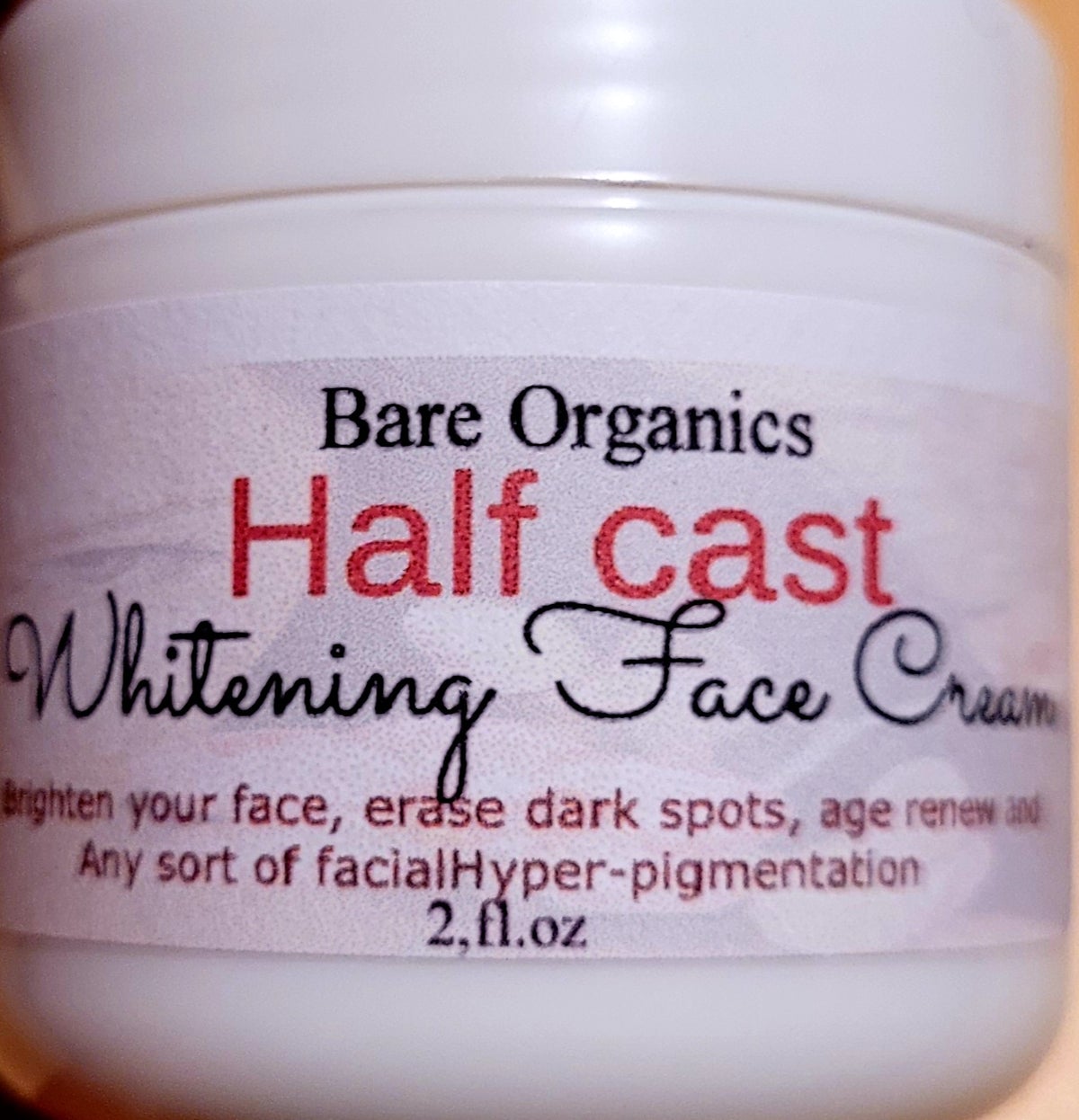 Half Cast Whitening  Fast Action 7 days Face Cream RoyalGlow Organics