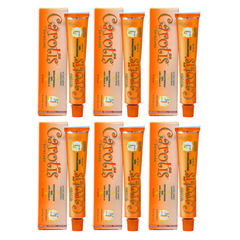 Carotis Brightening Gel Skincare w Carrot Vitamin A 1oz / 30g Tubes (Pack of 6) CAROTIS