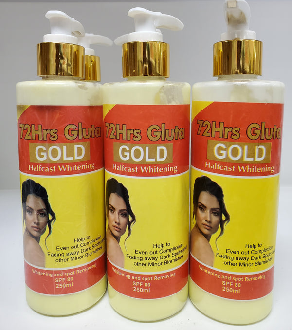 72HRS GLUTA GOLD HALFCAST WHITENING BODY MILK RoyalGlow Organics