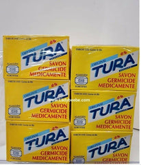 Tura Germicidal Medicated Soap (Blue) 2.50 oz / 75 g (6 PACK) royalglow organics