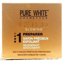 Pure White GOLD Precious Exfoliating Soap 5 oz / 150 gr Pure white