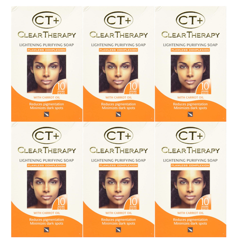 CT+ Clear Therapy - Lightening Purifying Soap w/Carrot Oil 6.2oz (175g) (6 PACK) CT+ Clear Therapy