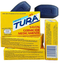 Tura Germicidal Medicated Soap (Blue) 2.50 oz / 75 g (6 PACK) royalglow organics