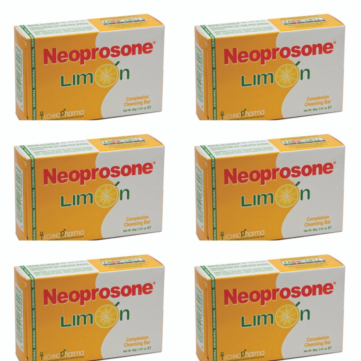 Neoprosone Technopharma Limon Soap 80 g/2.82 oz(6 PACK) neoprosone