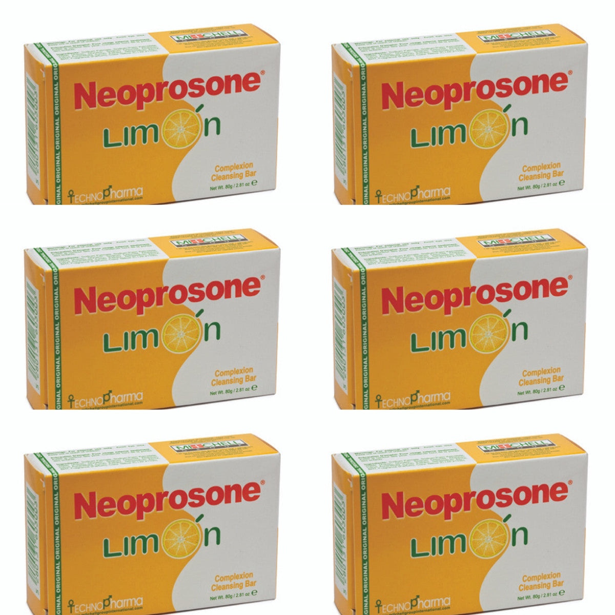 Neoprosone Technopharma Limon Soap 80 g/2.82 oz(6 PACK) neoprosone