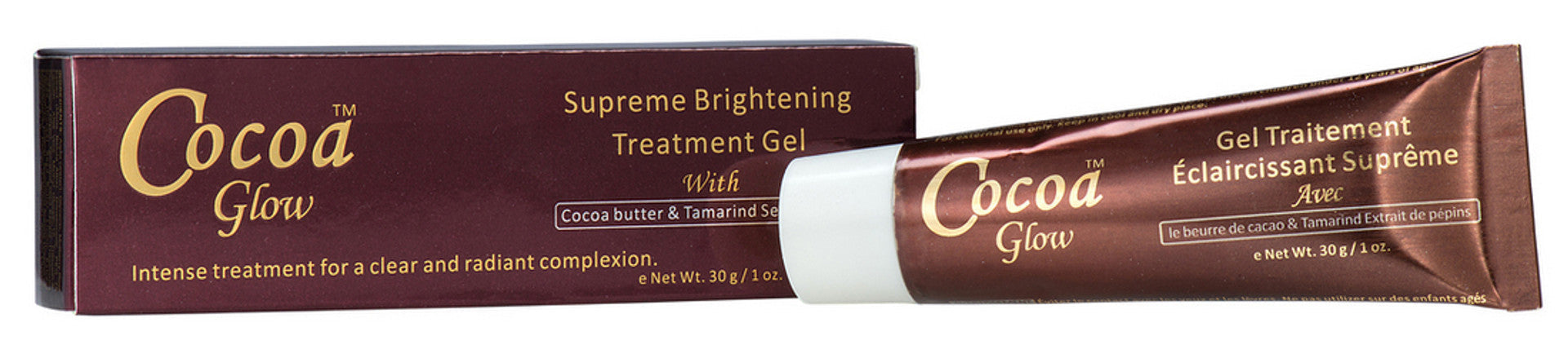 Cocoa Glow Supreme Brightening Treatment Gel(Tube) 1 oz / 30 g Cocoa Glow