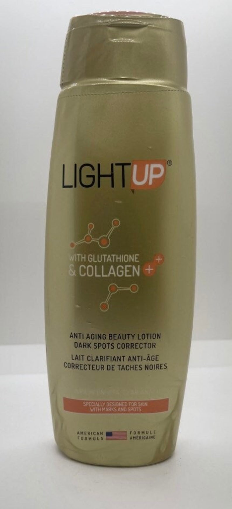 Light Up Anti Aging Beauty Lotion w/Glutathione & Collagen 13.5oz / 400ml Light up