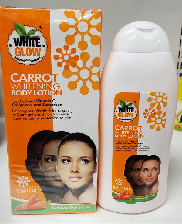 WHITE GLOW CARROT WHITENING BODY LOTION WHITE NOW