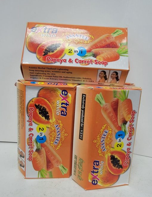 Asantee 2in1 Papaya Carrot Soap Asantee