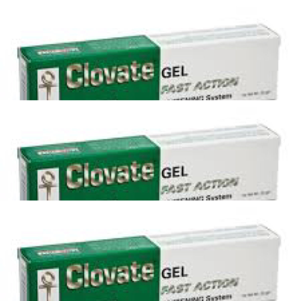 Clovate Fast Action Tube Gel1 oz / 30 ml x3pcs clovate