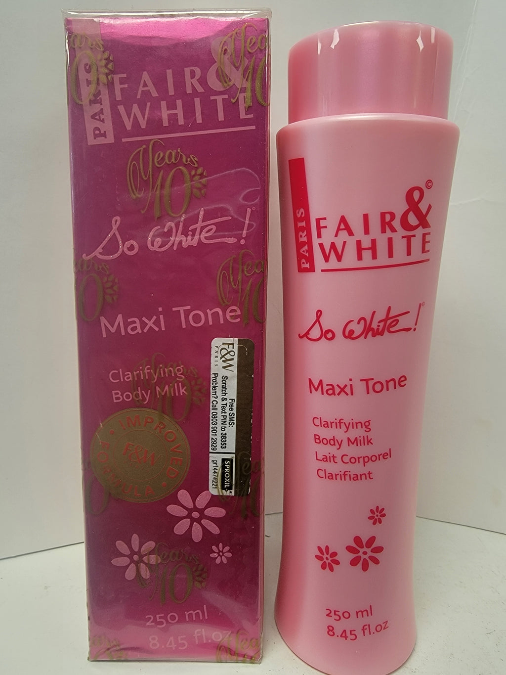 Fair & White So White Maxi Tone Clarifying Milk 8.45 oz Fair & White So White