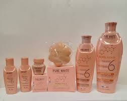 PURE WHITE ROSE GOLD GLOWING LOTION SET Pure white