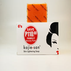 Kojiesan #024 Skin Lightening KOJIC ACID SOAP (White box 6Pcs x 135g / Pack) 28.57oz / 810g Kojie San