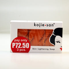 Kojiesan #672 Skin Lightening SOAP (White box 3Pcs x 65g / Pack) 6.90oz / 195g Kojie San