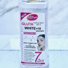 Veetgold active whitening gluta white x10 Glowing Body oil 1000ml VEETGOLD