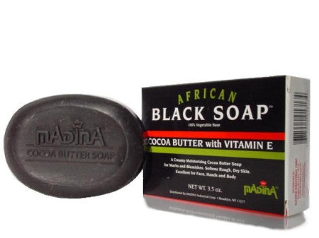 Madina Black Cocoa Butter Soap 3.5 oz MADINA