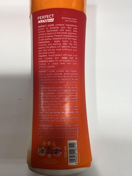 Perfect Glow Carrot Britening Lotion 300ml Perfect Glow