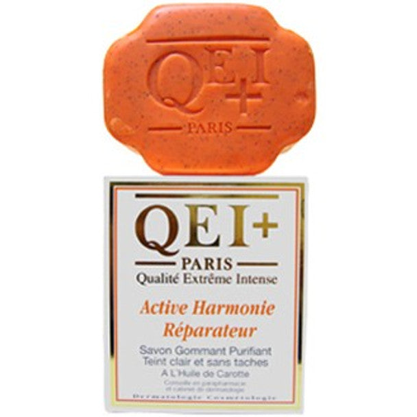 QEI+ Harmonie Exfoliating Purifying Soap Light Complexion & No Spots with Carrot Oil 7oz/200g Qei +