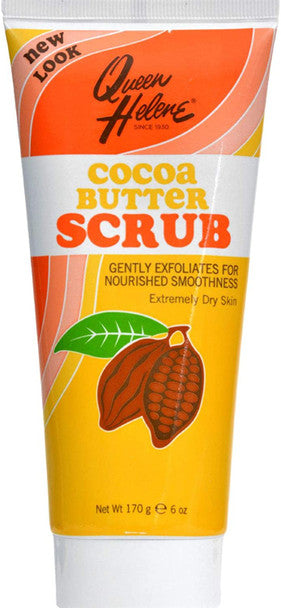 QUEEN HELENE Natural Facial Scrub, Soothing Cocoa Butter 6 oz QUEEN HELENE