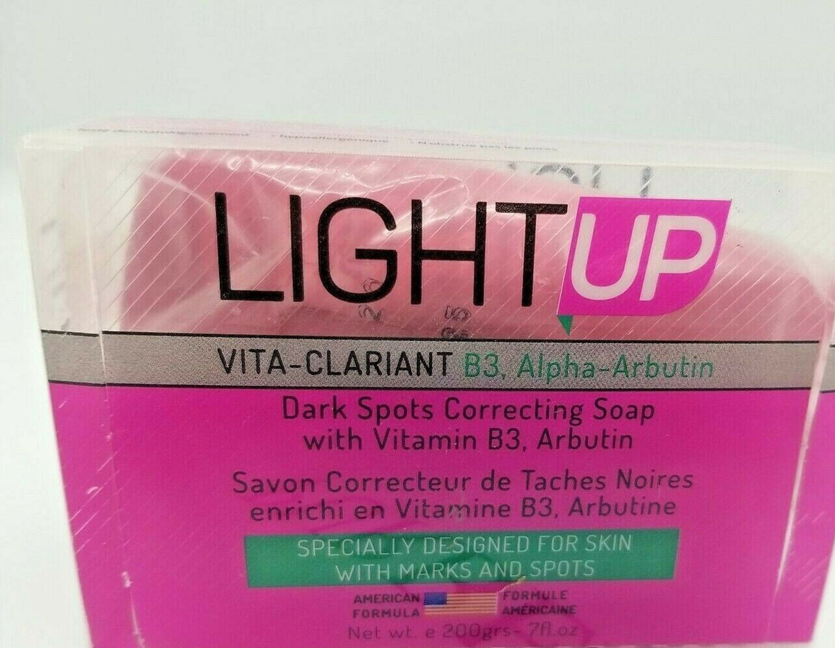 LIGHT UP(Pink / B3 Alpha - Arbutin) D.S.C Soap with Vitamin B3 7oz / 200g Light up