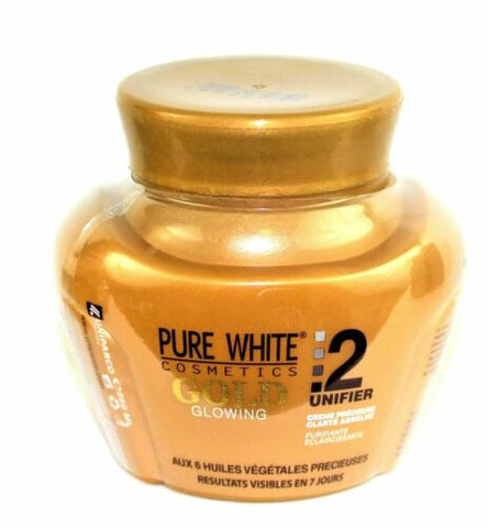 PURE WHITE GOLD GLOWING LOTION 400ml AND JAR CREAM PURE WHITE