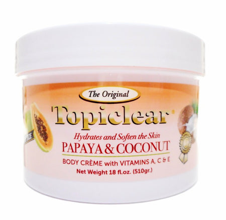 Topiclear Papaya & Coconut Jar Cream 18oz/ 510g Topiclear